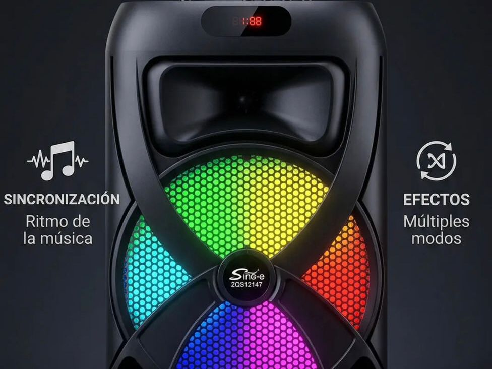 SuperBass 6000W Party hangszóró