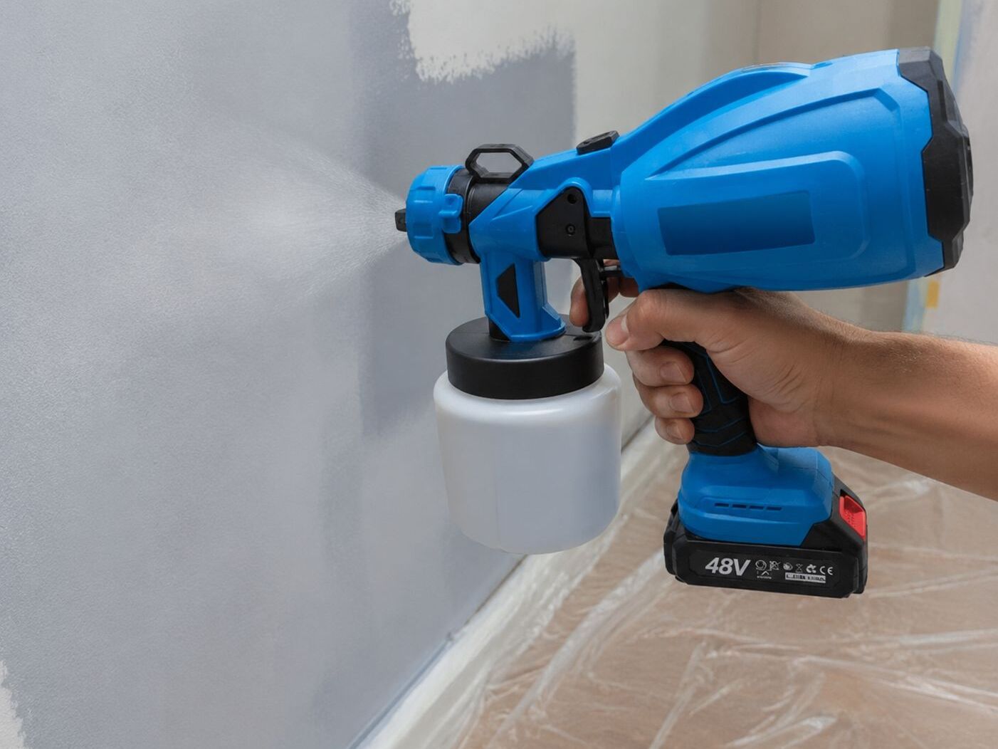 HAMMER TOOLS - festékpermetező 48V, 800W + 800 ml
