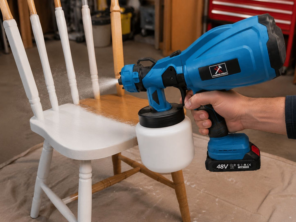 HAMMER TOOLS - festékpermetező 48V, 800W + 800 ml