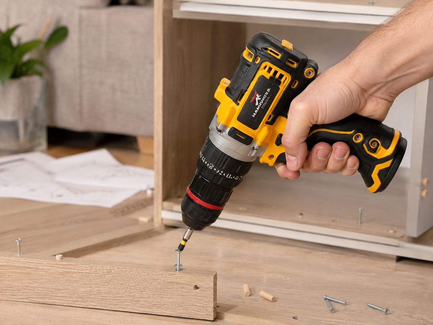 HAMMER TOOLS – 48V Akkus fúró és ütvecsavarozó, X2 akkumulátor