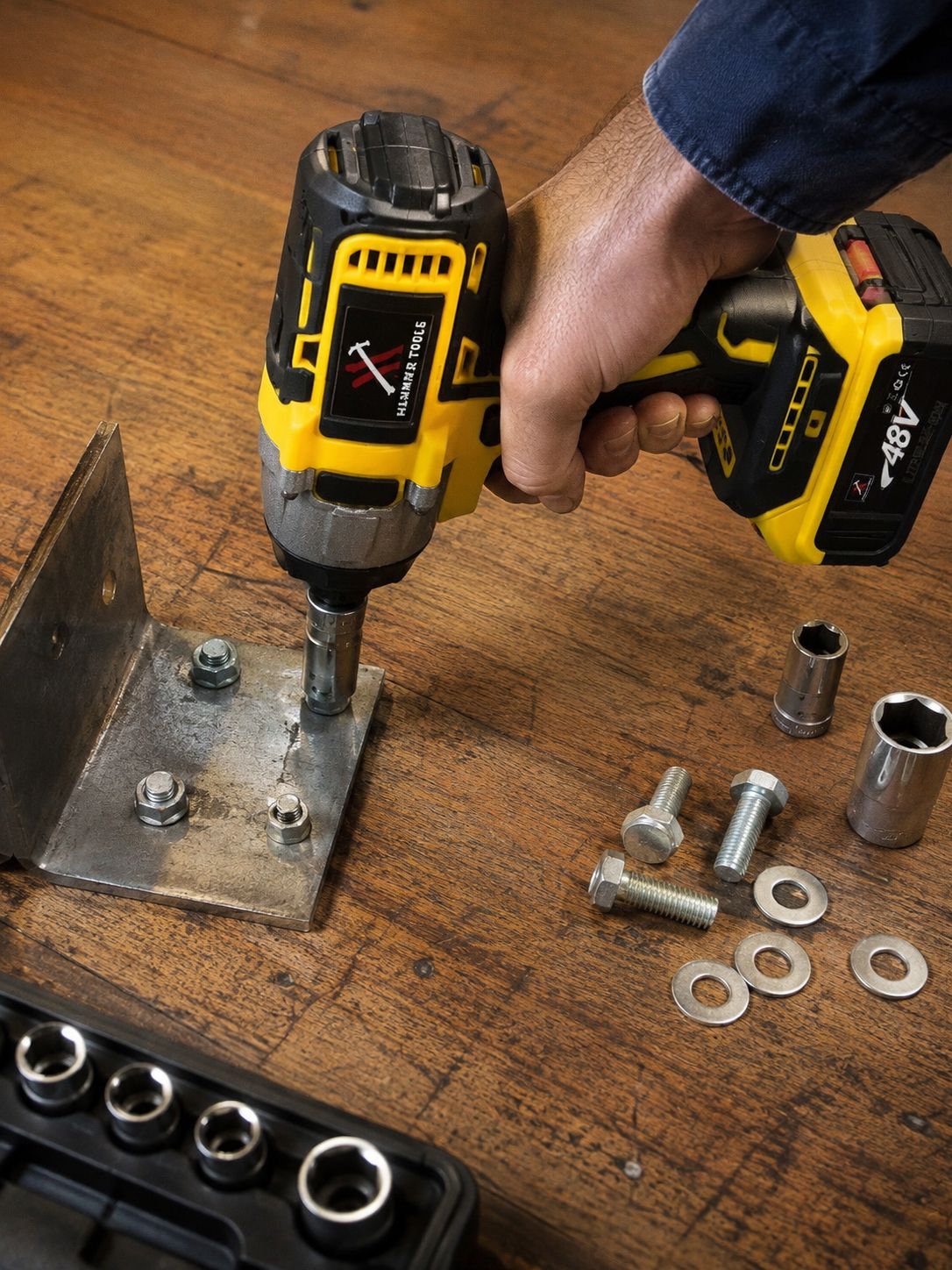 HAMMER TOOLS – 48V Akkus fúró és ütvecsavarozó, X2 akkumulátor