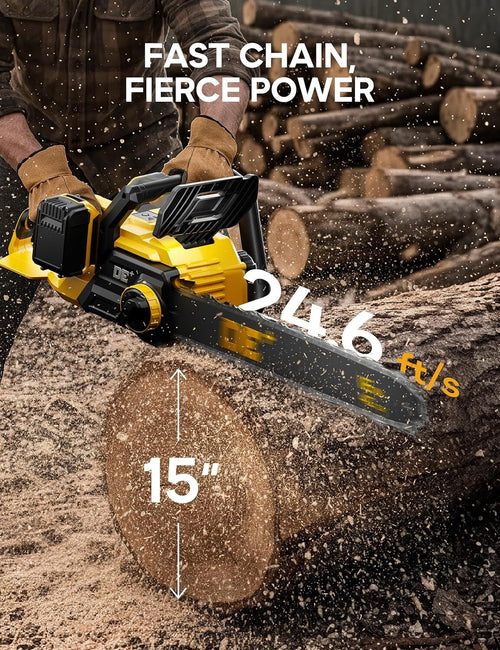 Akkumulátoros láncfűrész 16" 48V