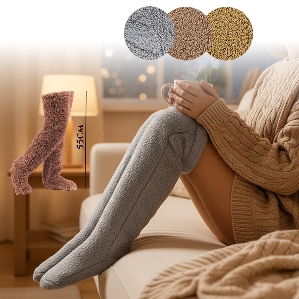 Ultra puha hosszú téli zokni - 55 cm