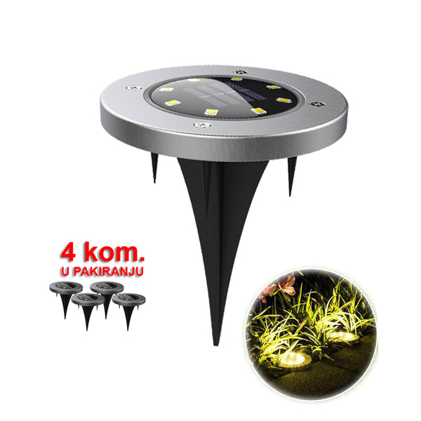 Napelemes LED kerti lámpa 4 db