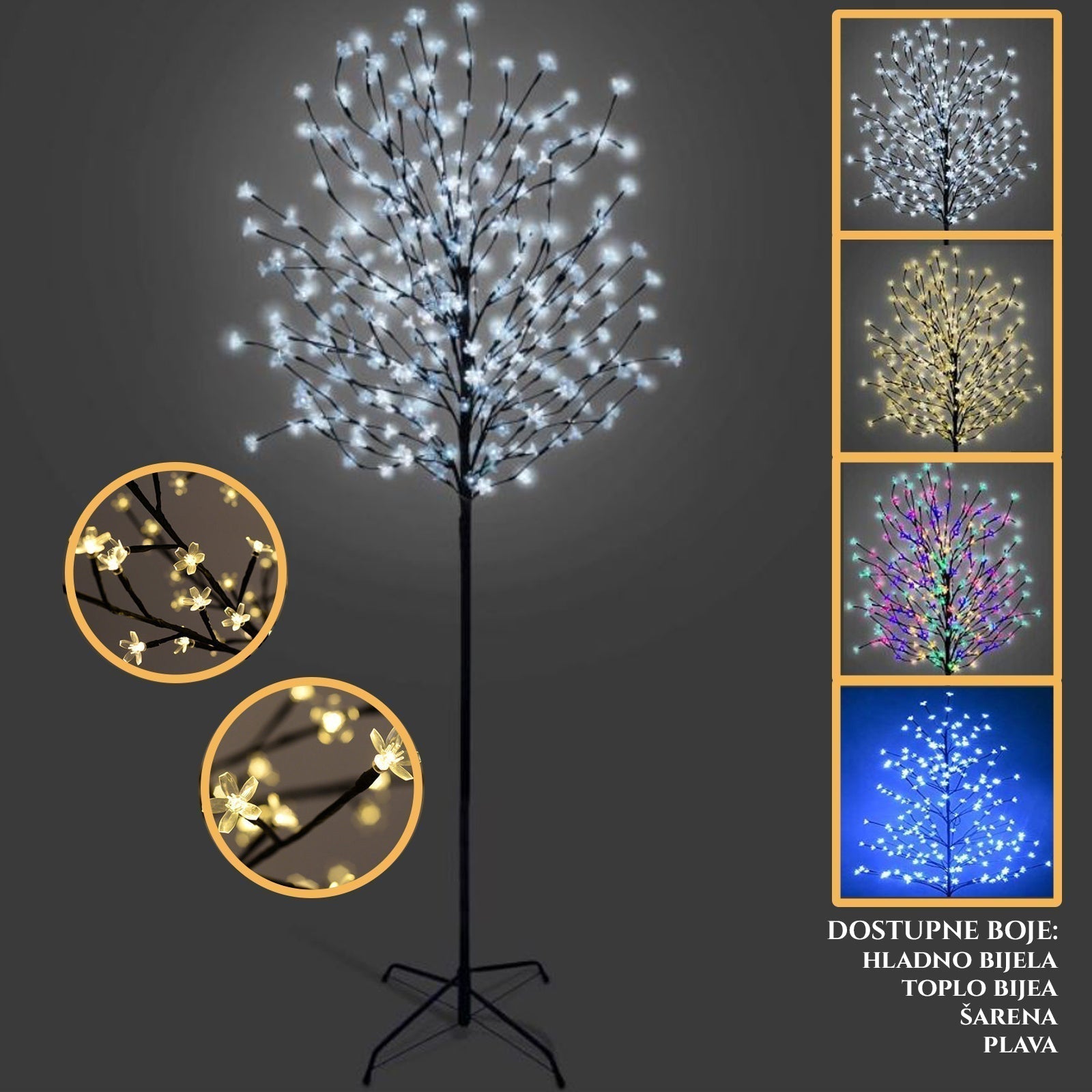 Dekoratív ág 1,4 m