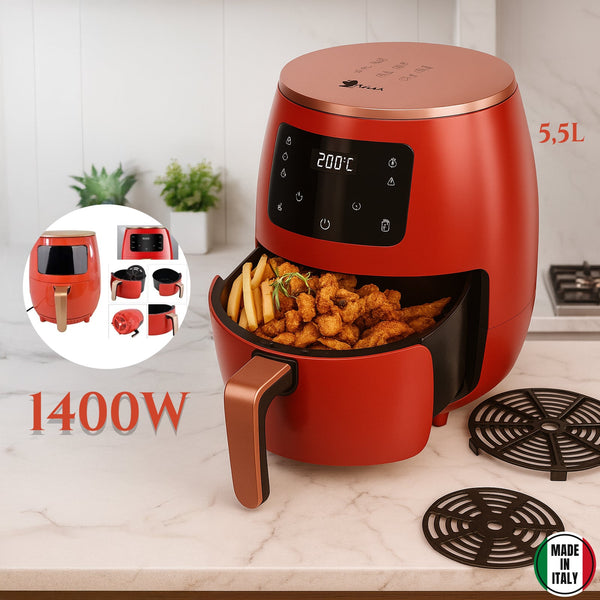 1400 W-os forrólevegős fritőz