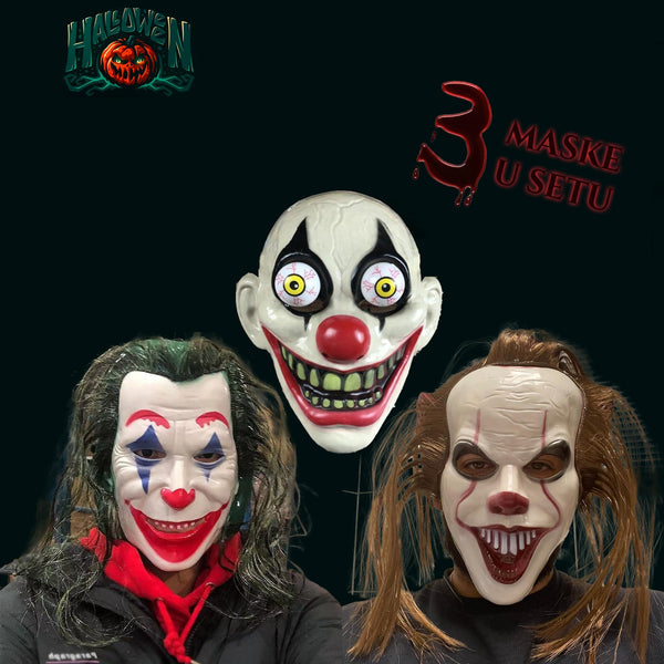 Halloween maszkok (3 darabos készlet)