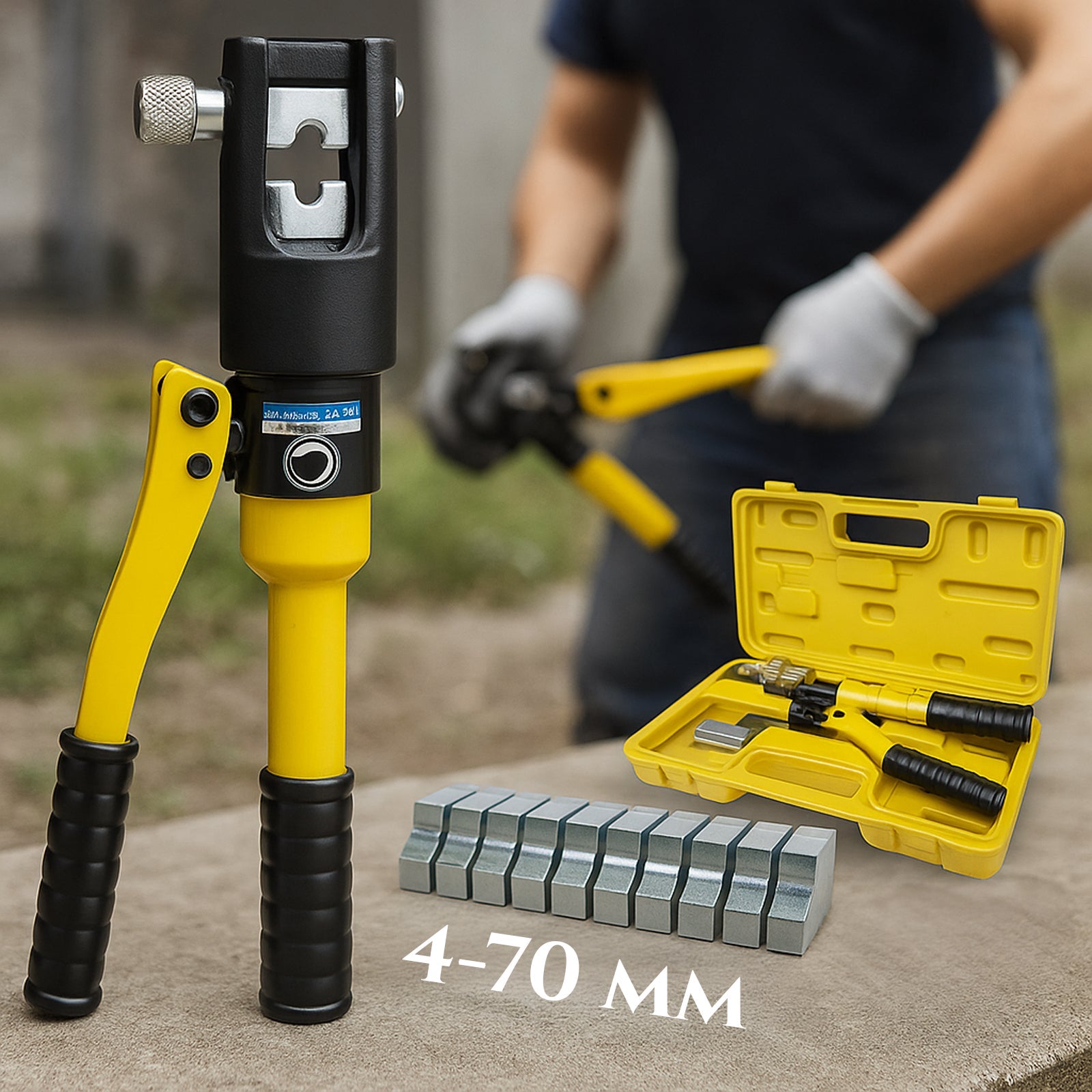 Kompakt hidraulikus krimpelőfogó