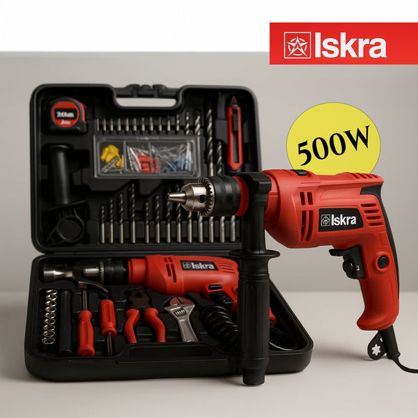 Iskra vibrációs fúrógép 500W-os szerszámmal