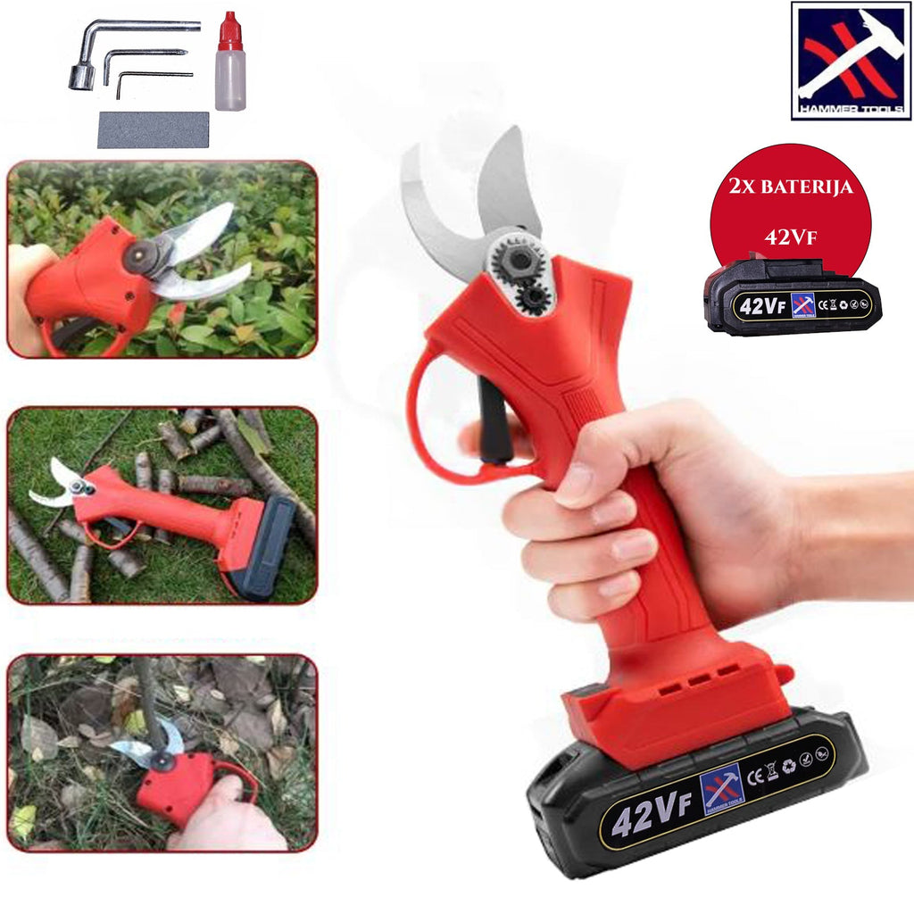 Akkus metszőolló x2 Akkumulátorok 42VF KALAPÁCS SZERSZÁMOK