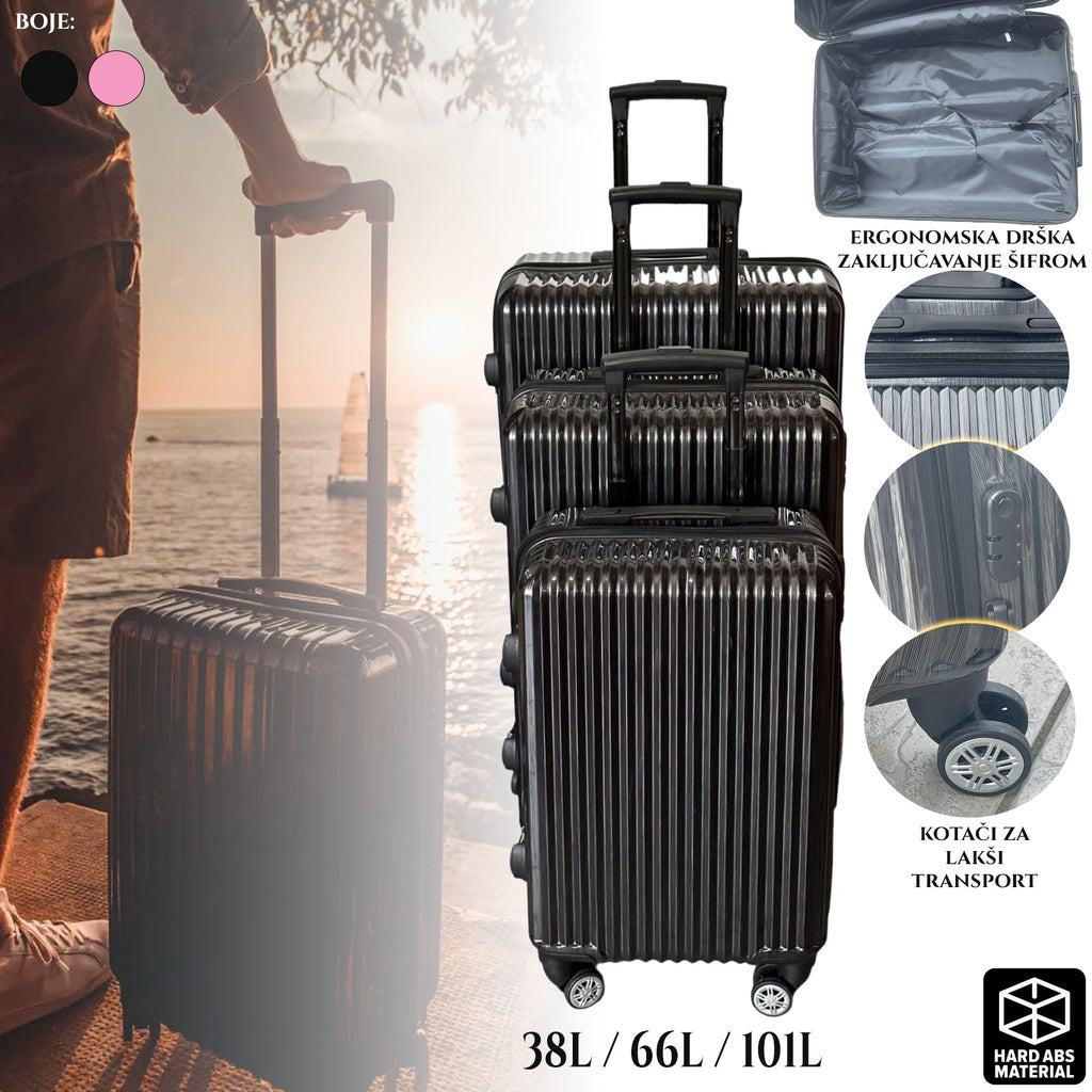 3 darabos FLY utazóbőrönd szett