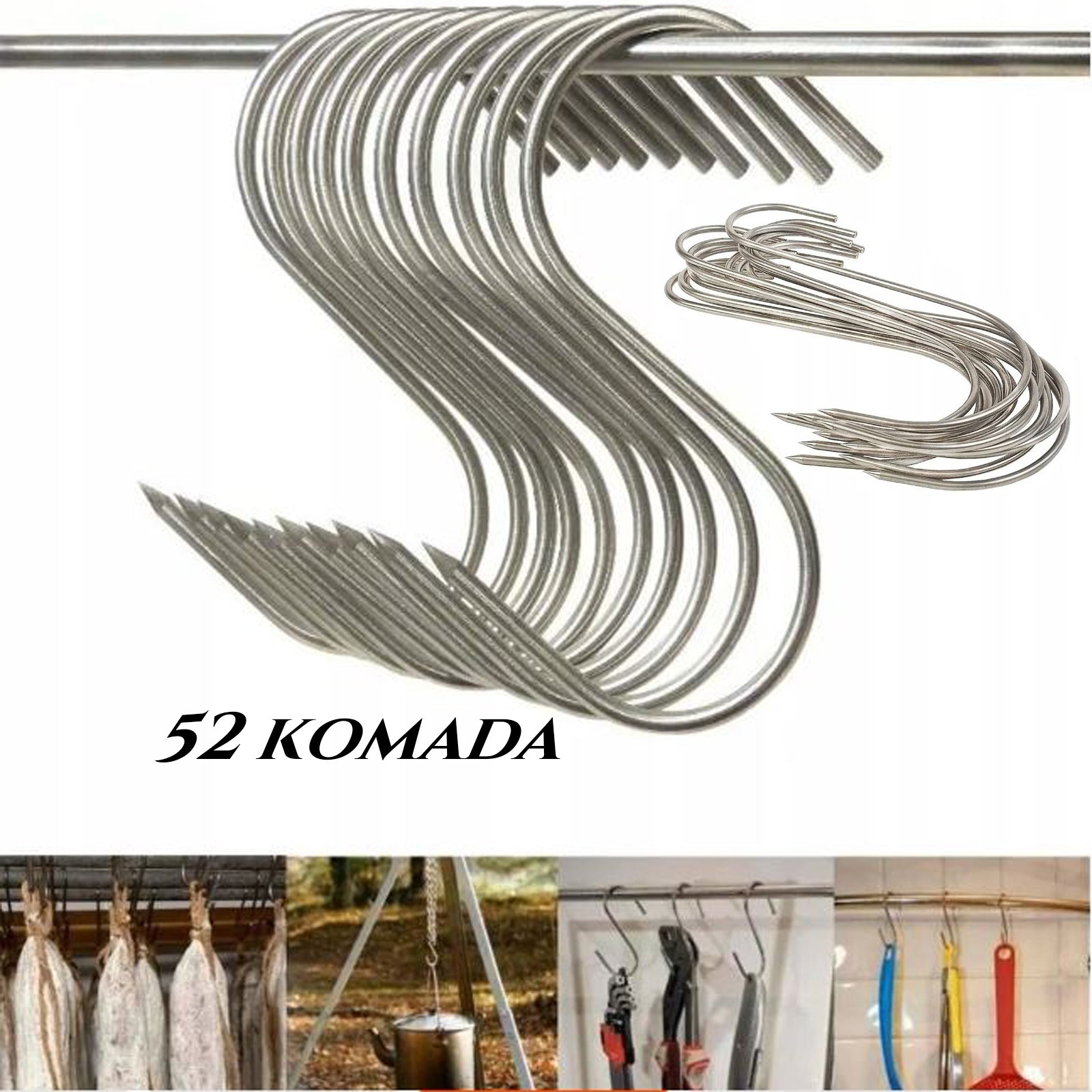 'S'' TÖBBCÉLÚ HORGOK 52 DB