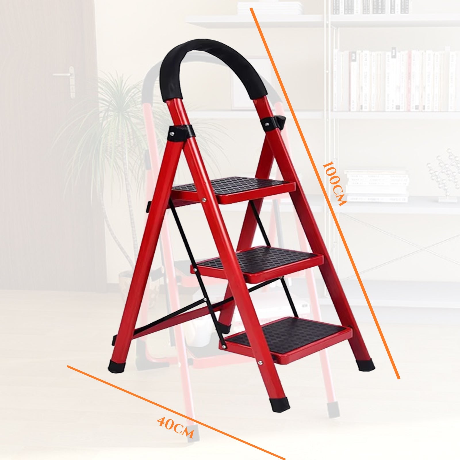 Prémium összecsukható alumínium létra - 3 fokos