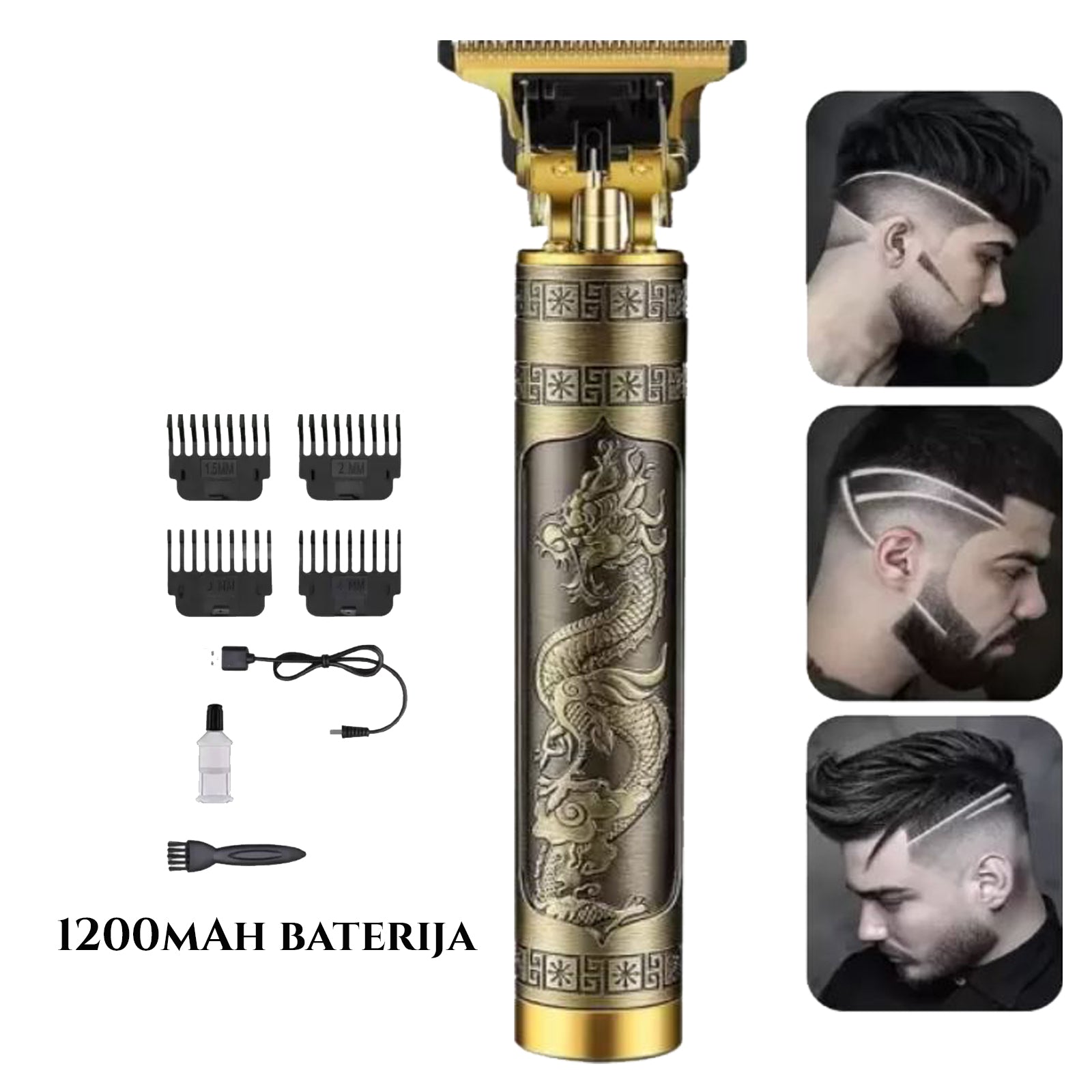 ÚJRA TÖLTHETŐ VEZETÉK NÉLKÜLI SZAKÁLLNYÍRÓ