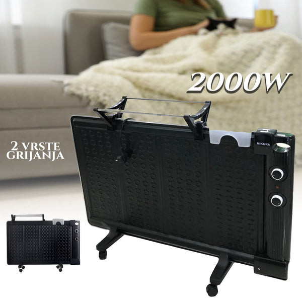OLAJRADIÁTOR 2000W RUHASZÁRÍTÓ ÁLLÁSSAL