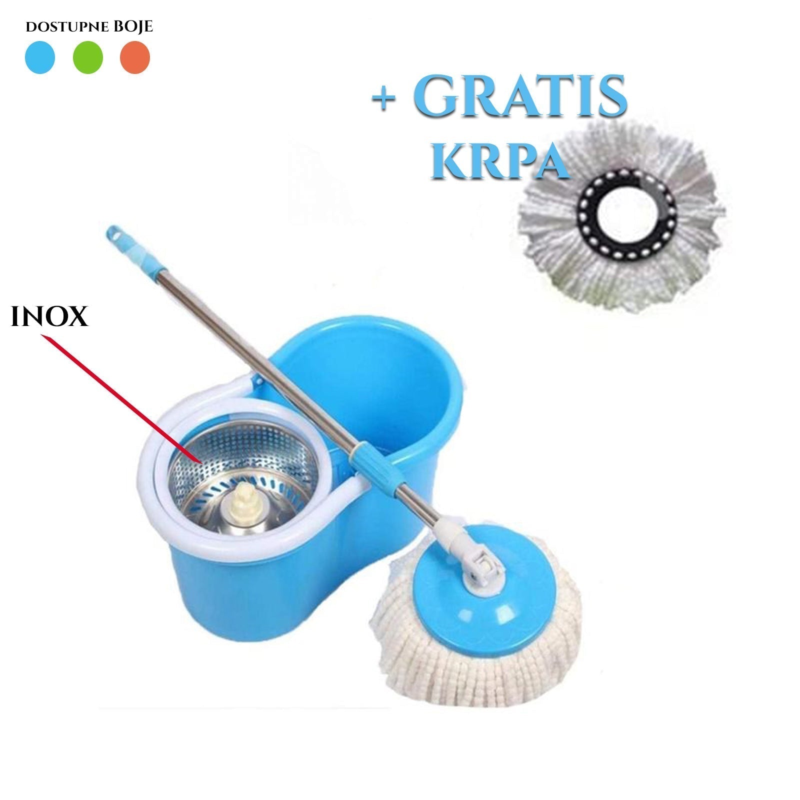 MOP forgó tisztítószer