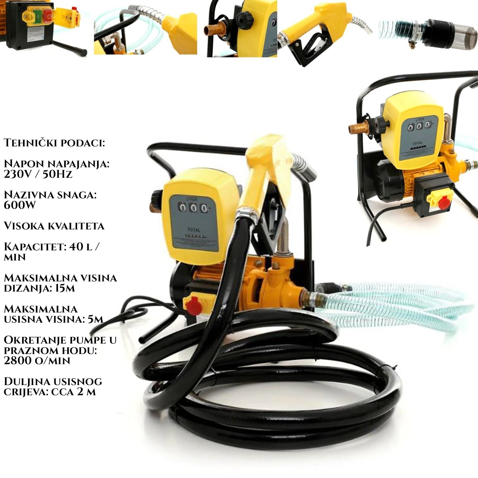 ÜZEMANYAG ÁTVITEL SZIVATTYÚ ÜZEMANYAG 220V