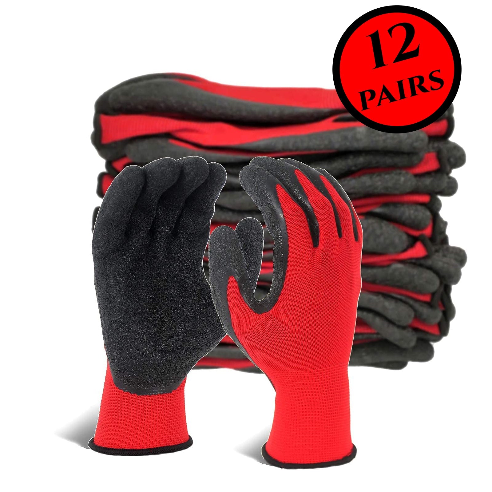 Munkavédelmi kesztyűk – 12 páros csomag