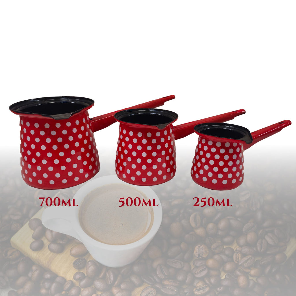 3 DARABOS KÁVÉKÉSZÍTŐ KÉSZLET INOX 250/500/700ML