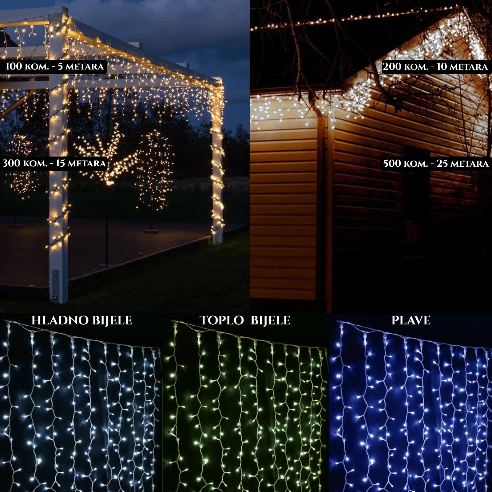 LED KARÁCSONYI FÜGGŐLÁMPÁK