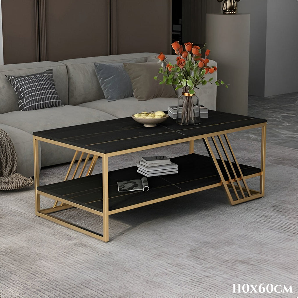 Fekete-arany dohányzóasztal