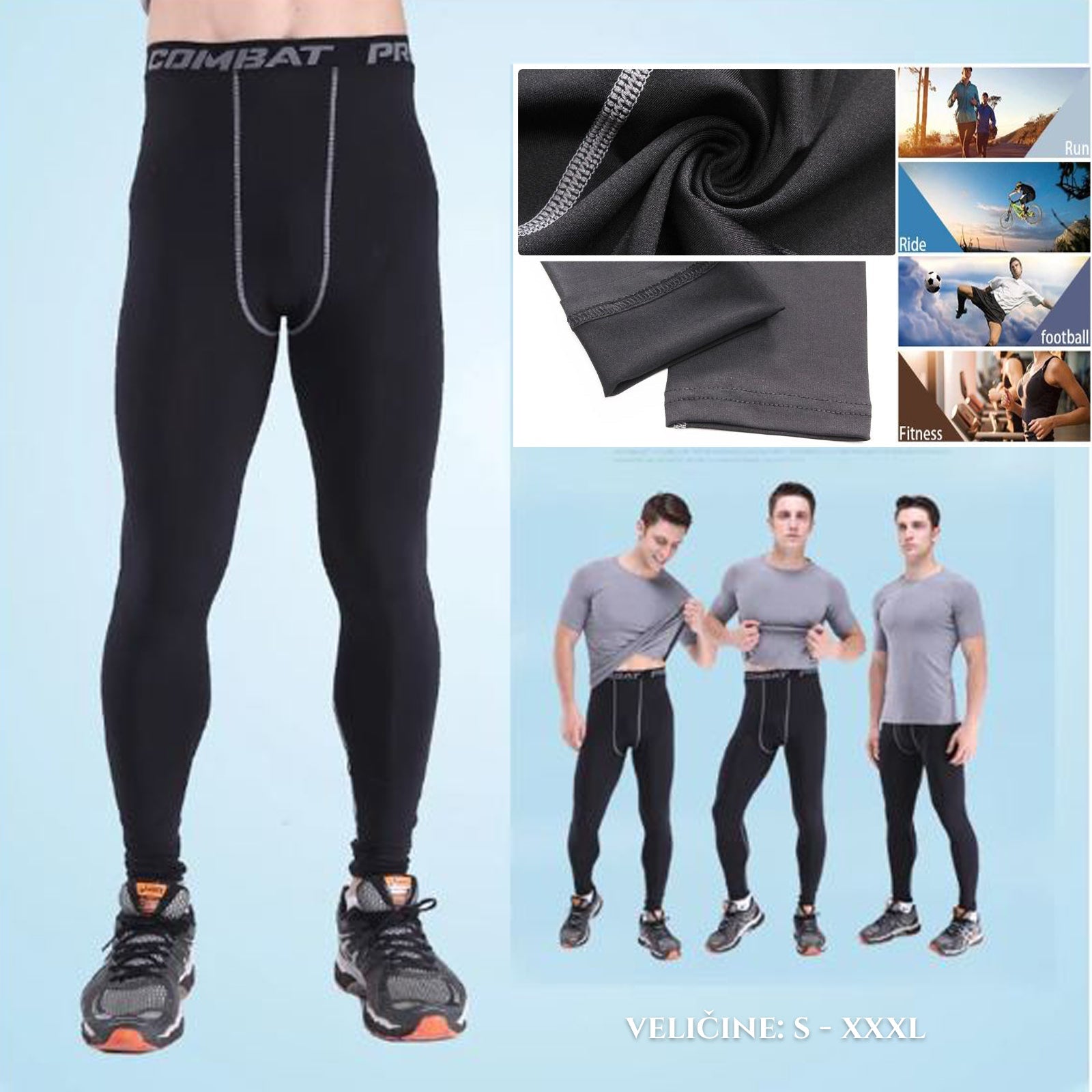 FÉRFI SPORT HARISNYA KÜLÖNBÖZŐ SPORTOKHOZ