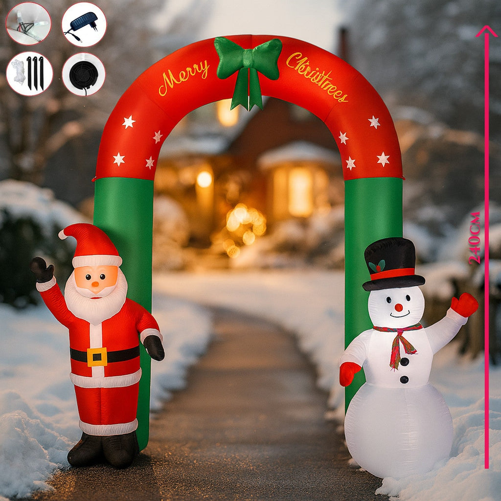 Felfújható karácsonyi folyosó - 240 cm