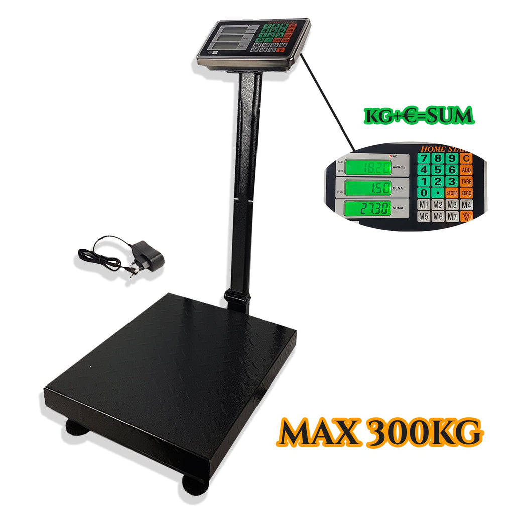 Digitális platós mérleg 300 kg