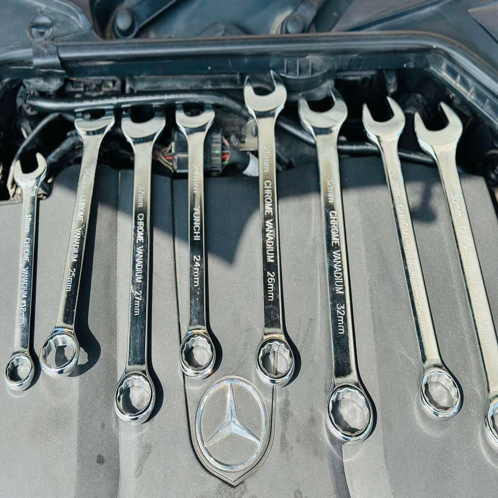 25 darabos villáskulcs készlet, külső átmérő 6–32 mm, HAMMER TOOLS