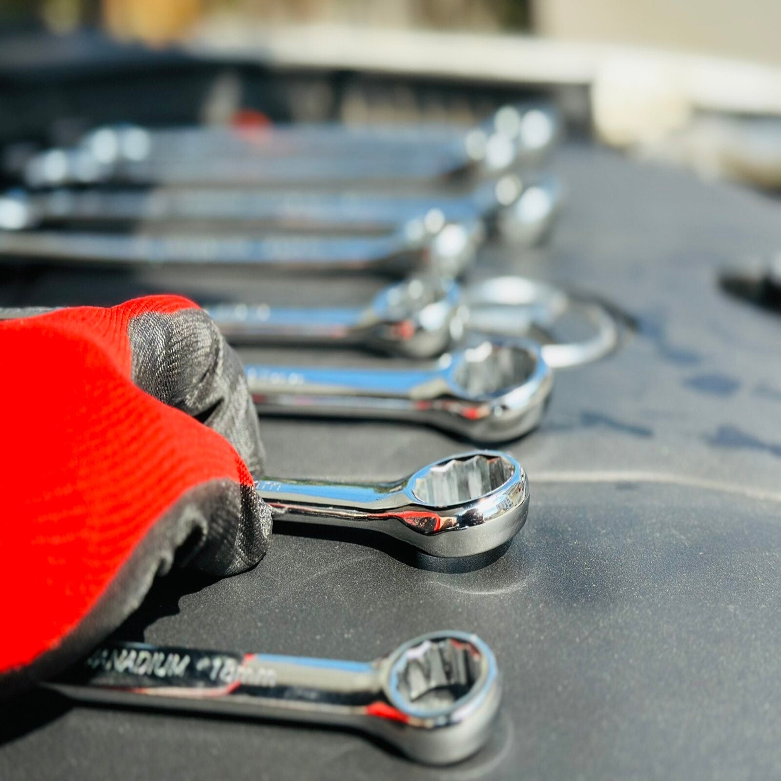 25 darabos villáskulcs készlet, külső átmérő 6–32 mm, HAMMER TOOLS