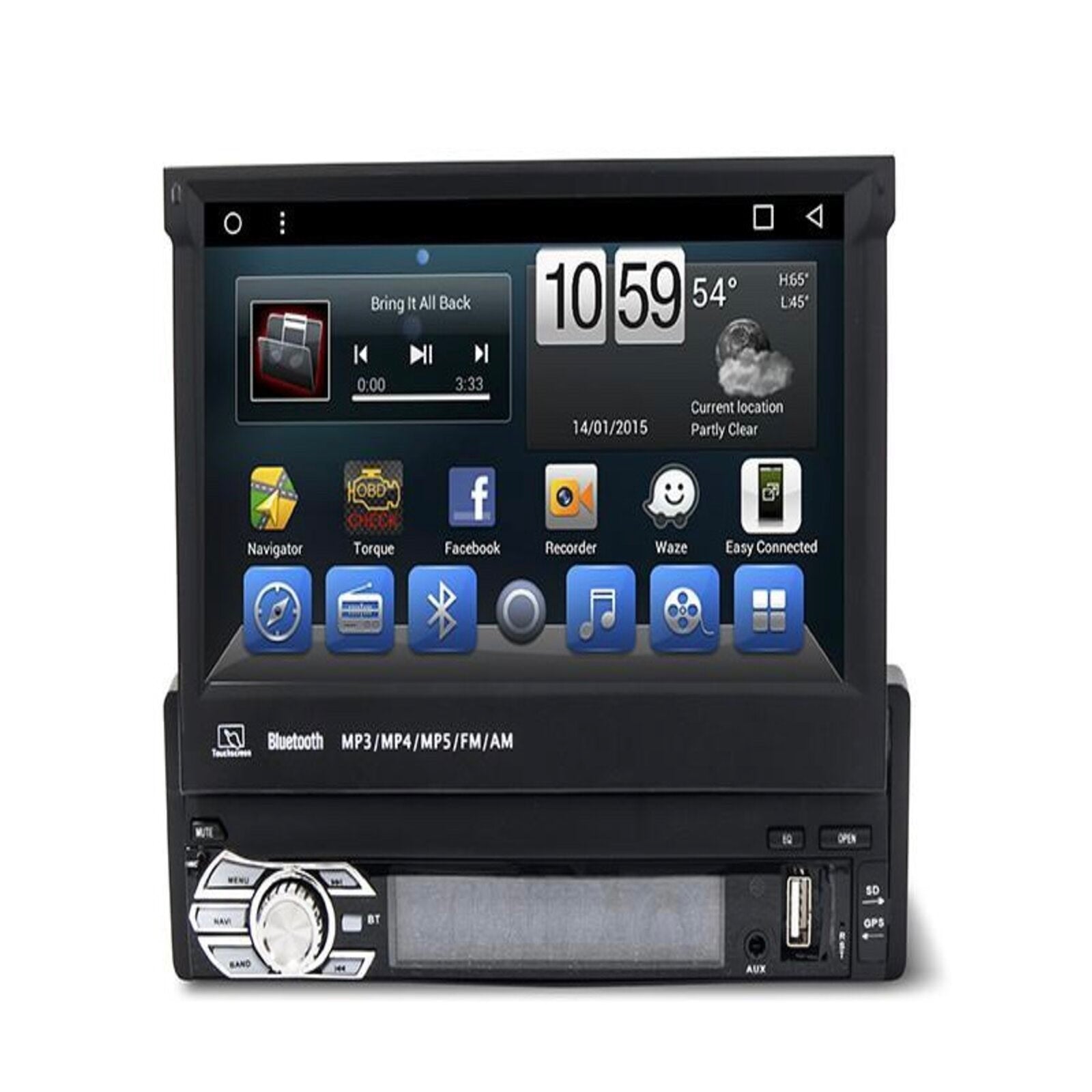 Autórádió képernyővel