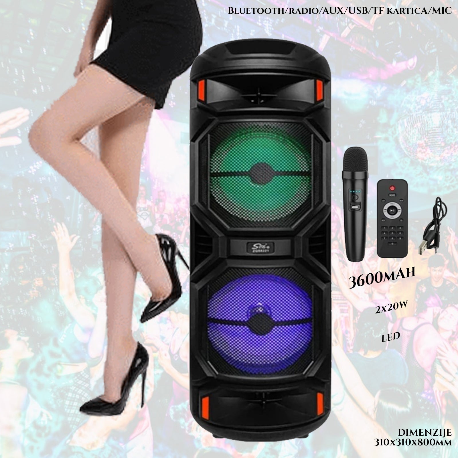 HANGSZÓRÓ ZQS8221 80 CM MAGASSÁG