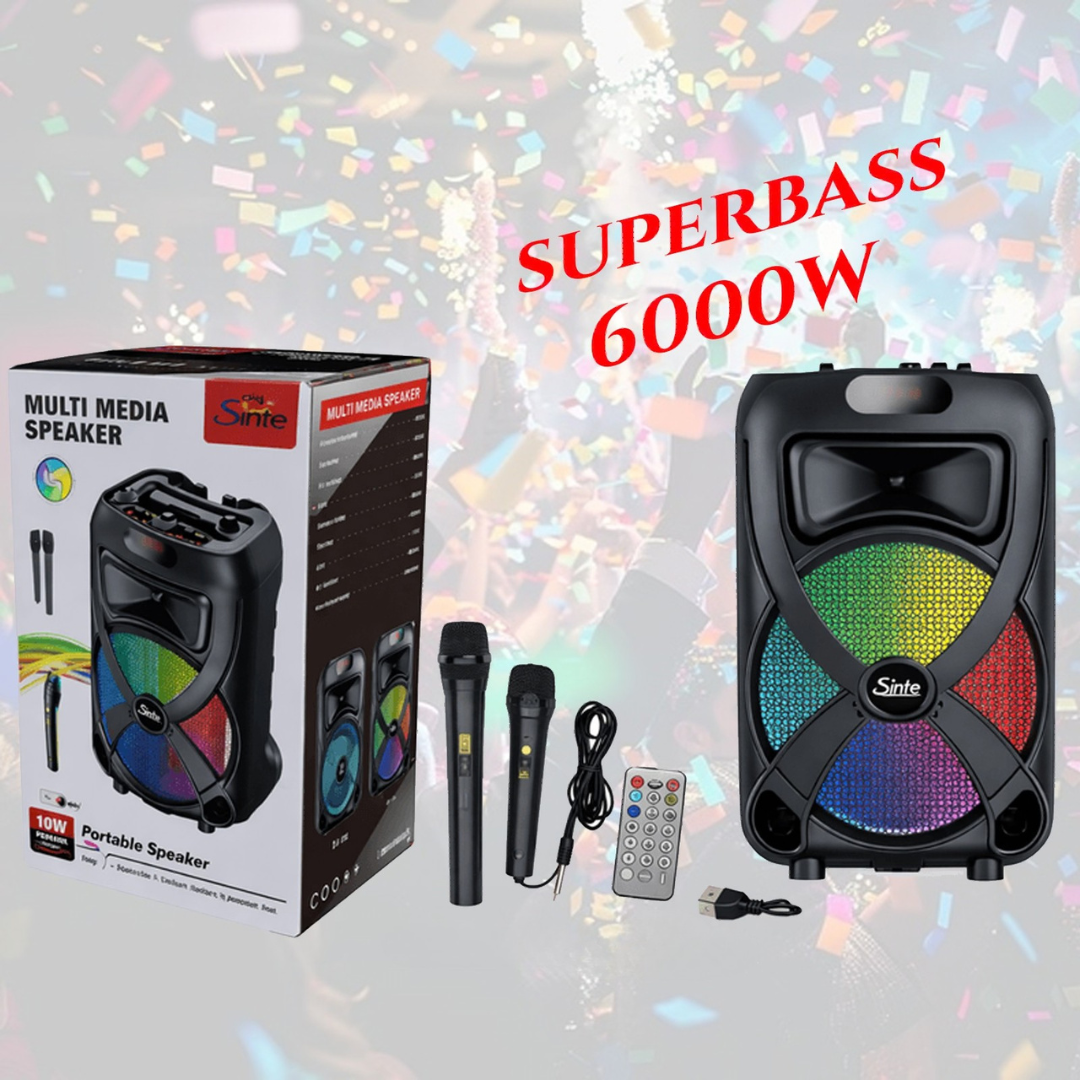 SuperBass 6000W Party hangszóró